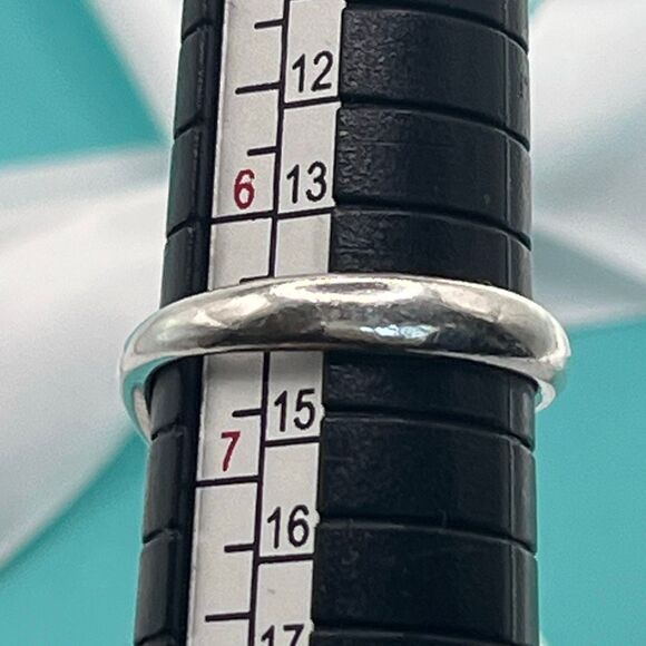 Tiffany & Co Vintage Elsa Peretti Open Wave Ring - Silver - sz 6.5 - Picture 8 of 11